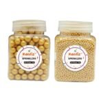 KONFIZ Cake Sprinkler-BALL-GOLDEN (small & big)-75g each-for cake,desserts decor - Fast Shipping to USA & Canada