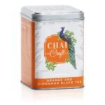 Chai Craft Orange & Cinnamon Black Tea (100g) | Organic Black Tea with Orange Peel, Cinnamon & Cloves | Supports Heart Health & Immunity - Fast Shipping to USA & Canada