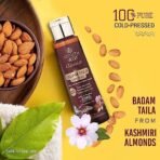 Ayouthveda Badam Taila | Pure & Natural Cold Pressed Kashmir Almond Oil | Massage Oil for Skin & Hair | Prevents Dandruff & Nourishes Hair & Scalp | Safe For Oral Use (Pack of 1, 100 ml) - Fast Shipping to USA & Canada - Image 3