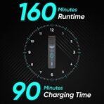 Vega SmartOne S2 Trimmer for Men with 160 mins Runtime, Battery Powered, IPX7 Waterproof & 40 Length Settings, 3 Unique Speed Modes, Rubber Grip, Travel Lock, Travel Friendly, (VHTH-31) - Fast Shipping to USA & Canada - Image 7