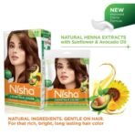 Nisha Cream Hair Color, Natural Brown Hair Color, Shade 4.0, Ammonia Free, Unisex Hair Colour, 60gm + 60ml (Pack 1) - Fast Shipping to USA & Canada - Image 6