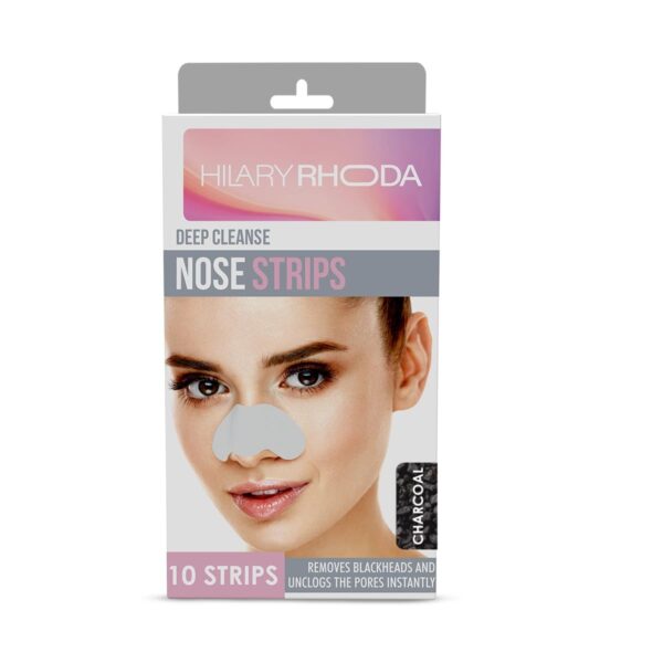 Hilary Rhoda Deep Cleanse Nose Strips | Instant Removal | Removes Blackheads | Removes Whiteheads | Deep Cleanses Skin & Removes Dirt & Oil | Formulated with Natural Extracts | 10 Strips - Fast Shipping to USA & Canada