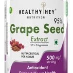 HealthyHey Nutrition Grape Seed Extract | Maximum Strength | 95% Polyphenols | 3 Month Supply | 90 Veggie Caps | (Pack of 1) - Fast Shipping to USA