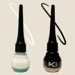 KINDED Eye Liner Liquid Waterproof Smudgeproof Longlasting Insta Bold Look Intense Colour Pigments Quick Drying Eyeliner Combo (5 ml each, Matte Finish, Midnight Black & White Pearl) - Fast Shipping to USA & Canada