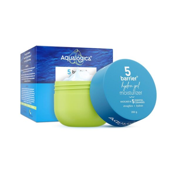 Aqualogica Barrier+ Hydra Gel Moisturizer with 5 Ceramides & Avocado | 24-Hour Intense Hydration | Weightless Water-Like Gel Texture | Non Sticky & Quick Absorbing for Healthy Skin Barrier | 200 g - Fast Shipping to USA & Canada