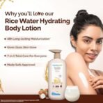 Mamaearth Rice Water Hydrating Body Lotion with Rice Water & Niacinamide for Dewy Glass Skin | 48 Hrs Moisturization | Nourishes Skin | 7in1 Total Care | 100% Natural Butter | Non Greasy Smooth Skin | 400 ml - Fast Shipping to USA & Canada - Image 5