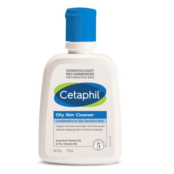 Cetaphil Oily Skin Cleanser , Daily Face Wash for Oily, Acne prone Skin , Gentle Foaming, 125ml - Fast Shipping to USA & Canada