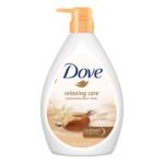 Dove Relaxing Shea Butter Body Wash with Vanilla for Soft Skin, Soothing Scent, 1L - Fast Shipping to USA & Canada