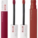 Maybelline New York Super Stay Matte Ink Liquid Lipstick, 115 Founder, 5g & Maybelline New York Super Stay Matte Ink Liquid Lipstick, Seeker, 5g - Fast Shipping to USA & Canada