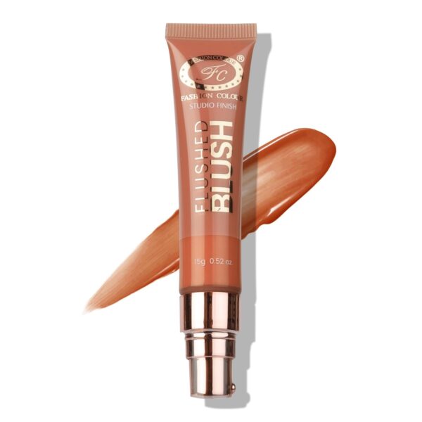 FASHION COLOUR Studio Finish Flushed Blush | Natural Radiant Cheek Colour | Velvet Finish | Creamy Texture | Blends Easily | Available in 6 Shades | Long-Lasting, Smudge Proof | (Beige, 15ml) - Fast Shipping to USA & Canada
