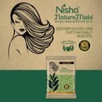 Nisha Nature Mate Henna Based Hair Color Powder Without Ammonia Natural Hair Colour for Women & Men 10gm Pack of 10 (Original Black) - Fast Shipping to USA & Canada - Image 6