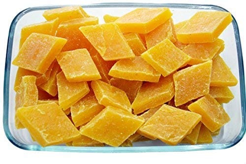 Organic Bites Sweet Mango Katli/Homemade Aam papad Katli Alphanso Mango Pulp Katli | Khatta Meetha Aam Papad | Mangolicious Barfi Candy -500 gm (250 gm X 2 Pkt) - Fast Shipping to USA & Canada