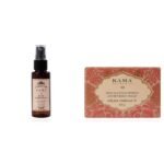 Kama Ayurveda Pure Rose, 50ml and Red Sandalwood Ayurvedic Soap with Pure Sandalwood Oil, 125g - Fast Shipping to USA & Canada