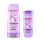 L'Oreal Paris Hyaluron Moisture 72H Moisture Filling Shampoo | With Hyaluronic Acid | For Dry & Dehydrated Hair 82.5ml + Hyaluron Moisture 72H Moisture Sealing Conditioner 180 mL, Regime Pack of 2 - Fast Shipping to USA & Canada