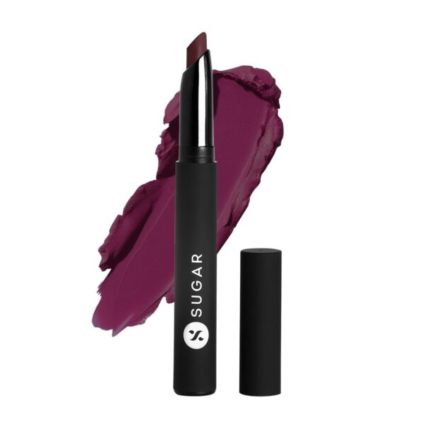 SUGAR Cosmetics Matte Attack Lipstick for Women | Transferproof & Smudgeproof | Lasts upto 12hrs | Enriched With Jojoba Oil | 2gm - Plums N Roses - Fast Shipping to USA & Canada