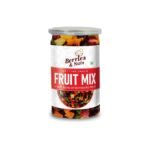 Berries And Nuts Candied Mixed Dried Fruits | Sun Dried Fruits - Pineapple, Apple, Papaya, Mango, Pomelo | 1 Bottle of 200 Grams - Fast Shipping to USA & Canada