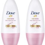 Dove Eventone Deodorant Roll On For Women, Antiperspirant Underarm Roll On Removes Odour, Keeps Skin Fresh & Clean, Alcohol Free, Paraben Free, 50 ml (Pack of 2) - Fast Shipping to USA & Canada