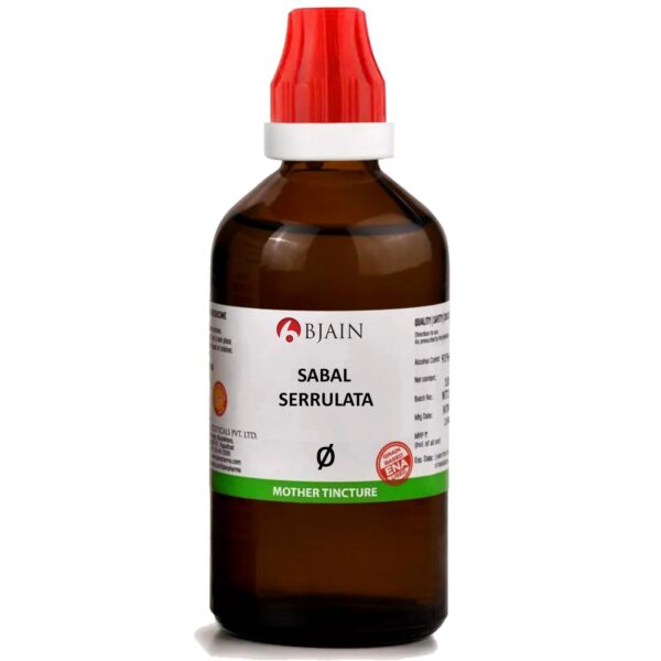 Bjain Sabal Serrulata Mother Tincture, Homeopathic Q Potency, 100ml - Fast Shipping to USA