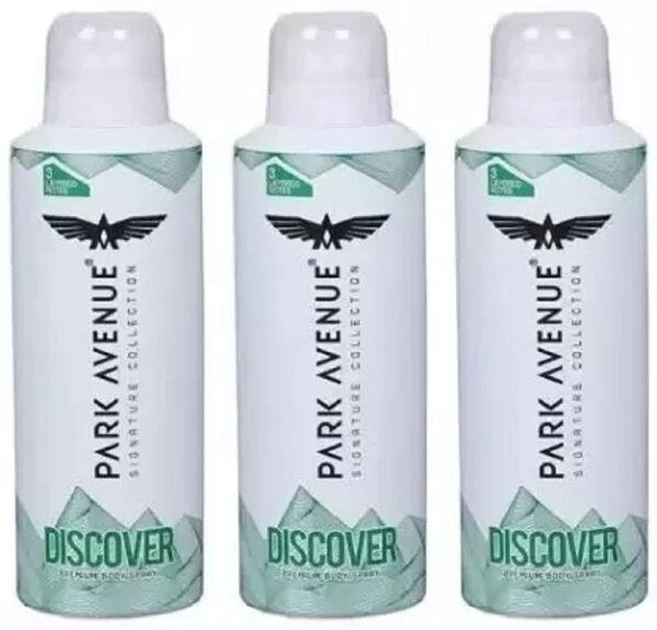 Park Avenue Unisex Adult Signature Collection Discover Fresh Premium Body Spray 150+150+150 Ml Body Spray (450 Ml, Pack Of 3) - Fast Shipping to USA & Canada