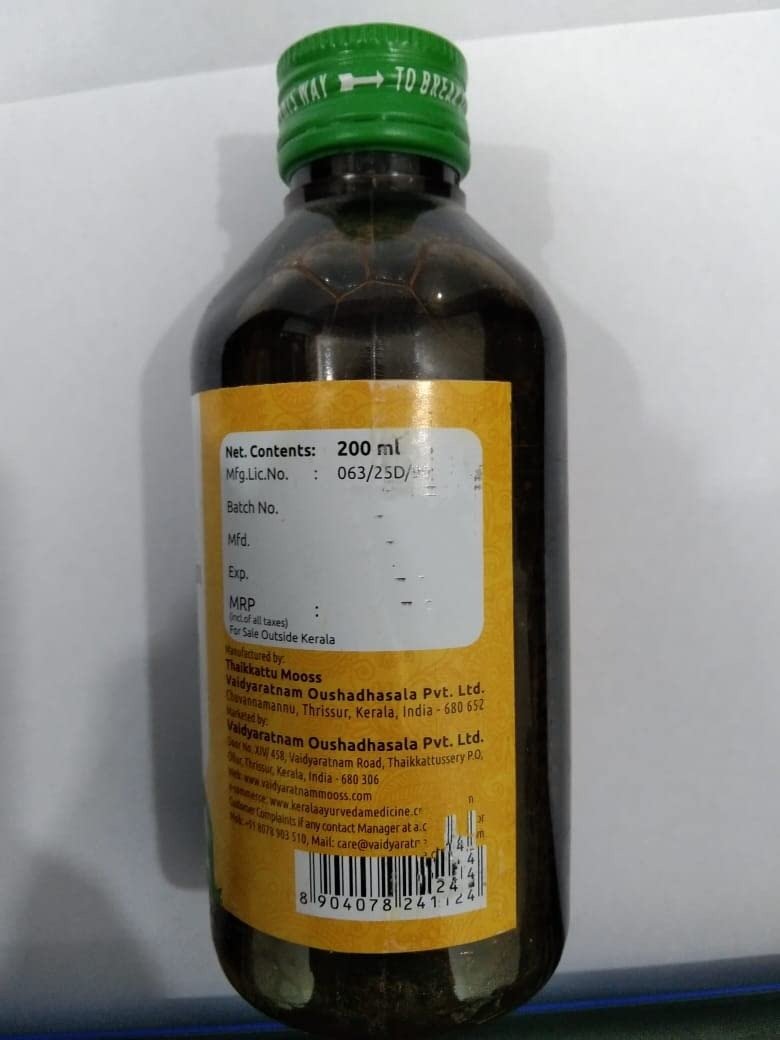 51CVYeIph8L-1.jpg VAIDYARATNAM MUSALEEKHADIRADI KASHAYAM - Image 1