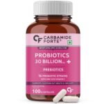 Carbamide Forte Probiotics 30 Billion for Gut Health | Probiotics supplement for Men and Women - 100 Veg Capsules - Fast Shipping to USA