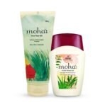 moha: Natural Aloe Vera Gel 200 gm And Herbal Shower Gel ? Soft Supple and Moisturised Skin 100 ml Combo Pack - Fast Shipping to USA & Canada