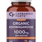 Carbamide Forte Organic Ashwagandha 1000mg Tablets|Stress & Anxiety Relief Tablets |Ashwagandha Powder tablet 1000 mg|Rejuvenates Mind & Body - 60 Organic Ashwagandha Tablets, 1 count, 60 capsules - Fast Shipping to USA