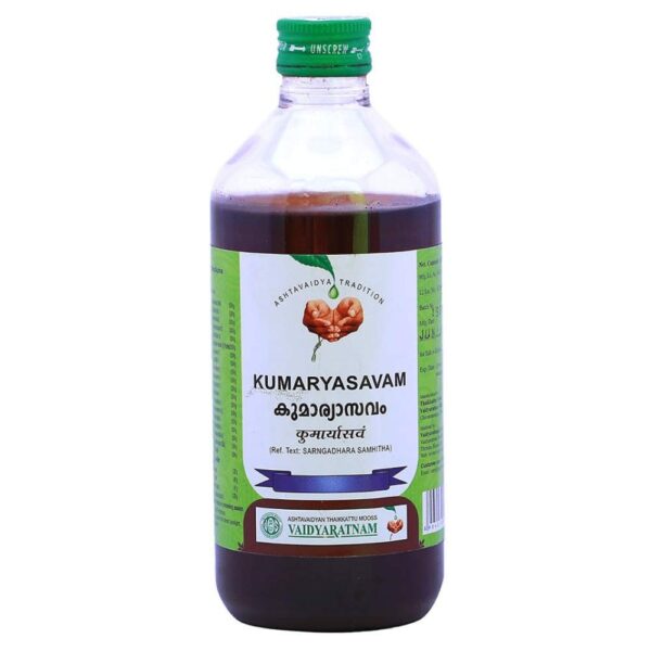 Vaidyaratnam Kumaryasavam 450 ml (Pack Of 2)| Ayurvedic Products | Ayurveda Products | Vaidyaratnam Products