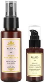 KAMA AYURVEDA ELADI HYDRATING LIGHT CREAM 12GM & Kama Ayurveda Pure Rose Combo - Fast Shipping to USA & Canada