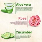 moha: Aloe Vera Gel Enriched With Rose & Cucumber Pure & Natural Face Gel Helps in Healing of Skin,helps to hydrate and nourish all kinds of skin - 100 gm (Pack of 1) - Fast Shipping to USA & Canada - Image 6