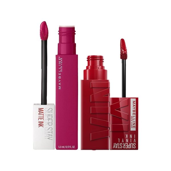 Maybelline New York Liquid Matte Lipstick, Long Lasting, 16hr Wear, Superstay Matte Ink, Artist, 5ml & High Shine Gloss, Lasts for 16 HRs, Enriched With Vitamin E & Aloe, SuperStay Vinyl Ink, Lippy - Fast Shipping to USA & Canada