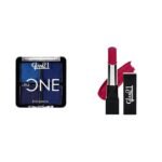 Glam 21 Little One 4-in-1 Eyeshadow Palette Long Lasting Eye Make Up Kit |Wild Out-07 & Ultra Velvet Lipstick Long-lasting | Matte finish 2.5gm | Red Wine-8 - Fast Shipping to USA & Canada