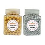 KONFIZ Cake Sprinkler-BALL-Golden & Silver-75g each-for cake,desserts decor - Fast Shipping to USA & Canada