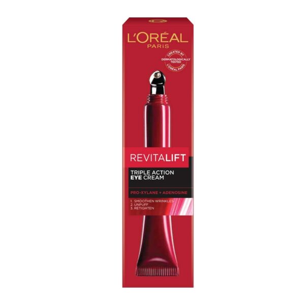 L'Oreal Paris Revitalift Triple Action Eye Cream, 15 ml - Fast Shipping to USA & Canada