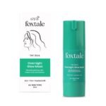 Foxtale Overnight Glow Mask | 4% Glycolic Acid | 3% Lactic Acid |Reduces Blackheads, Whiteheads | 30 Second Salon like Brightening Facial for Glowing Skin | Men & Women - 30ml - Fast Shipping to USA & Canada