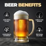 Beardo Beer Shampoo for Men, 200 ml | For Strong, Bouncy, Shiny Hair | Contains Real Beer | Tea Tree Oil, Aloe vera & Calendula Oil | Sulphate & Paraben Free - Fast Shipping to USA & Canada - Image 4