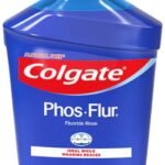 Colgate Phos-Flur Fluoride Mouth Rinse, Mint Flavour, 500ml, Alcohol-Free, Ideal for Braces (2) - Fast Shipping to USA & Canada