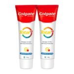 Colgate Total 120 gm + 120 gm (240 gm) Advanced Health Antibacterial Toothpaste, Combo Pack, Whole Mouth Health, Stronger 12-Hour Anti-Germ Protection, World's No. 1* Germ-fighting Toothpaste - Fast Shipping to USA & Canada