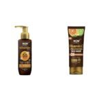 WOW Skin Science Sunscreen For All Skin Types Spf 55 Pa+++ Matte Look Ultra Light & Brightening Vitamin C Face Wash Combo, Pack Of 1 - Fast Shipping to USA & Canada