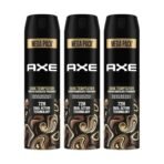 Axe Gold Temptation Long Lasting Deodorant Bodyspray For Men, 215ml, Pack of 3 - Fast Shipping to USA & Canada - Image 2