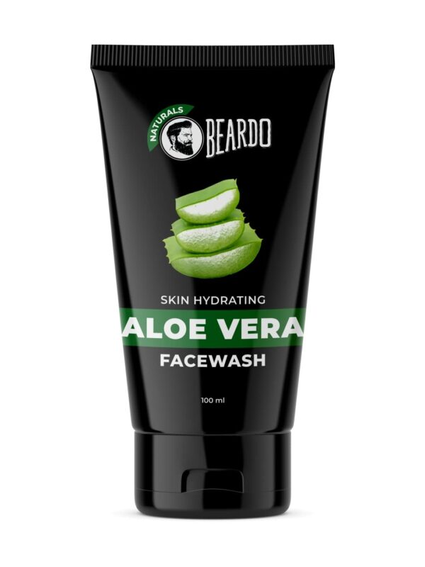 Beardo Aloevera Face Wash for Men, 100ml | For Skin Hydration and Soft Skin | Removes excess oil | Cleans and hydrates skin | Soothes & heals | For Dry Skin - Fast Shipping to USA & Canada