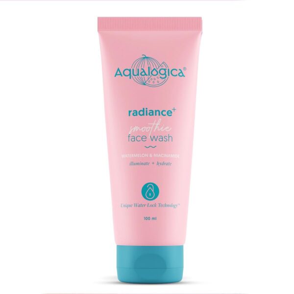 Aqualogica Radiance+ Smoothie Face Wash with Watermelon & Niacinamide for Men & Women -Reduces Dark Spots & Blemishes | For Oily, Dry & Acne Prone Skin -100ml - Fast Shipping to USA & Canada