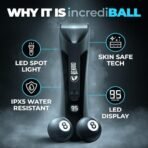 Beardo incrediBALL Trimmer for Men | Ball Trimmer for Men with Skin Safe Tech | No Nicks with Ceramic Blades | Shower friendly IPX5 Water resistant | LED display, LED torch, Dock | Use as per directions | Intimate grooming tool for private parts | Body groomer | Gift For Brother | Gift For Friends - Fast Shipping to USA & Canada - Image 3