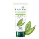 Biotique Morning Nectar Moisturize & Nourish Face Wash | Contains Wild Turmeric, Neem Leaves, & Morning Nectar | Visibly Flawless Skin | Suitable for All Skin Types | 150 ml - Fast Shipping to USA & Canada