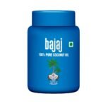 Bajaj 100% Pure Coconut Oil 600ml Wide Mouth Jar - Fast Shipping to USA & Canada
