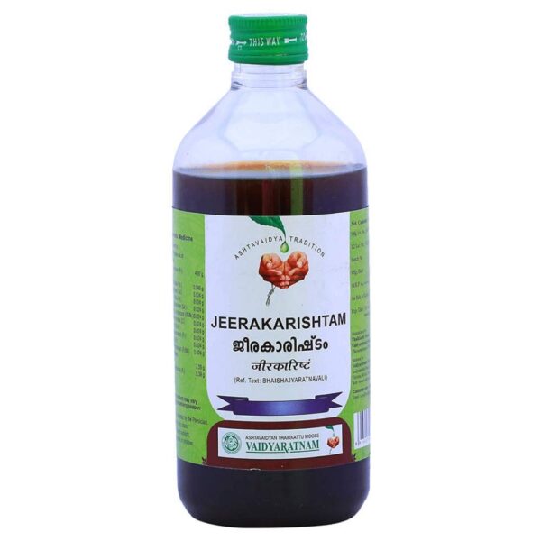 Vaidyaratnam Jeerakarishtam 450 ml (Pack Of 2)| Ayurvedic Products | Ayurveda Products | Vaidyaratnam Products