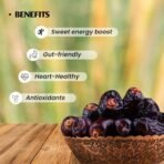 Lion dates Kimia Mazafati Dates, 1.5kg (500g x 3 Packs) ? Premium Soft Khajoor/Khajur, Nutritious Dry Fruits Pack of 3 - Fast Shipping to USA & Canada - Image 4