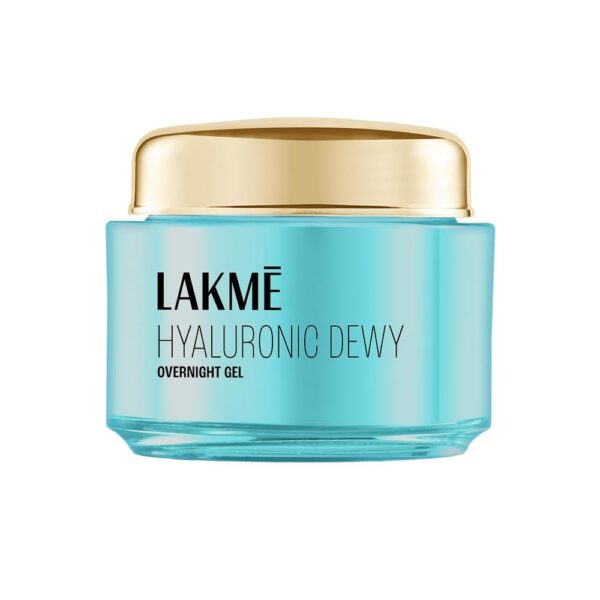 LAKME Hyaluronic Dewy Overnight Gel with Hyaluronic Acid 50G - Fast Shipping to USA & Canada
