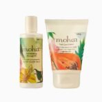 Moha: Rejuvenating Massage Oil 200ml And Foot Cream 100gm Combo | D-stresses and Tones the Skin with Jojoba Oil, Almond Oil and Olive Oil, Foot Cream For Rough, Dry and Cracked Heel Combo Pack - Fast Shipping to USA & Canada