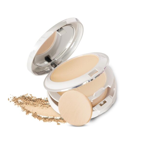 Hilary Rhoda Slay All Day Compact | 2 in 1 Compact | Matte & Shimmer Finish | Moisture-Infused Compact With Sponge | 20g (Natural - Shade 02) - Fast Shipping to USA & Canada